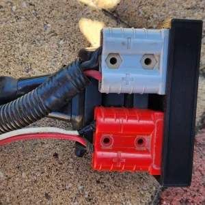 7 Pin Flat Trailer Plug + DUAL Anderson Plug dust cover (Australia/New Zealand)